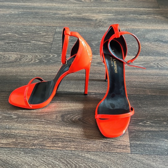 Saint Laurent Neon Sandal Heel - Picture 1 of 7